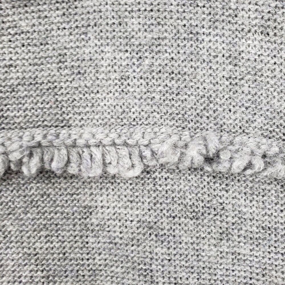 Saks Fifth Avenue Sweater Womens XL Fringe Textured Pullover Wool Cashmere Blend - Picture 5 of 8